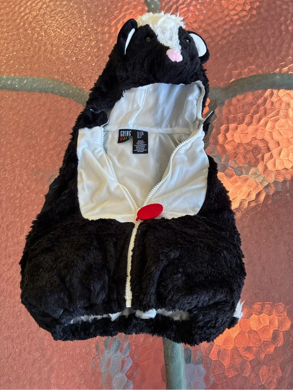 Plush Lil Stinker Skunk Baby Halloween Costume - Black & White 6-9 months